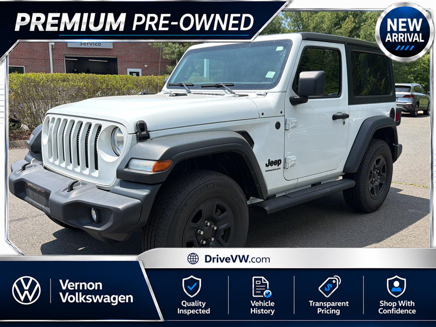Bright White Clearcoat 2022 Jeep Wrangler Sport 4WD SUV / Crossover Four-Wheel Drive 8-Speed Automatic