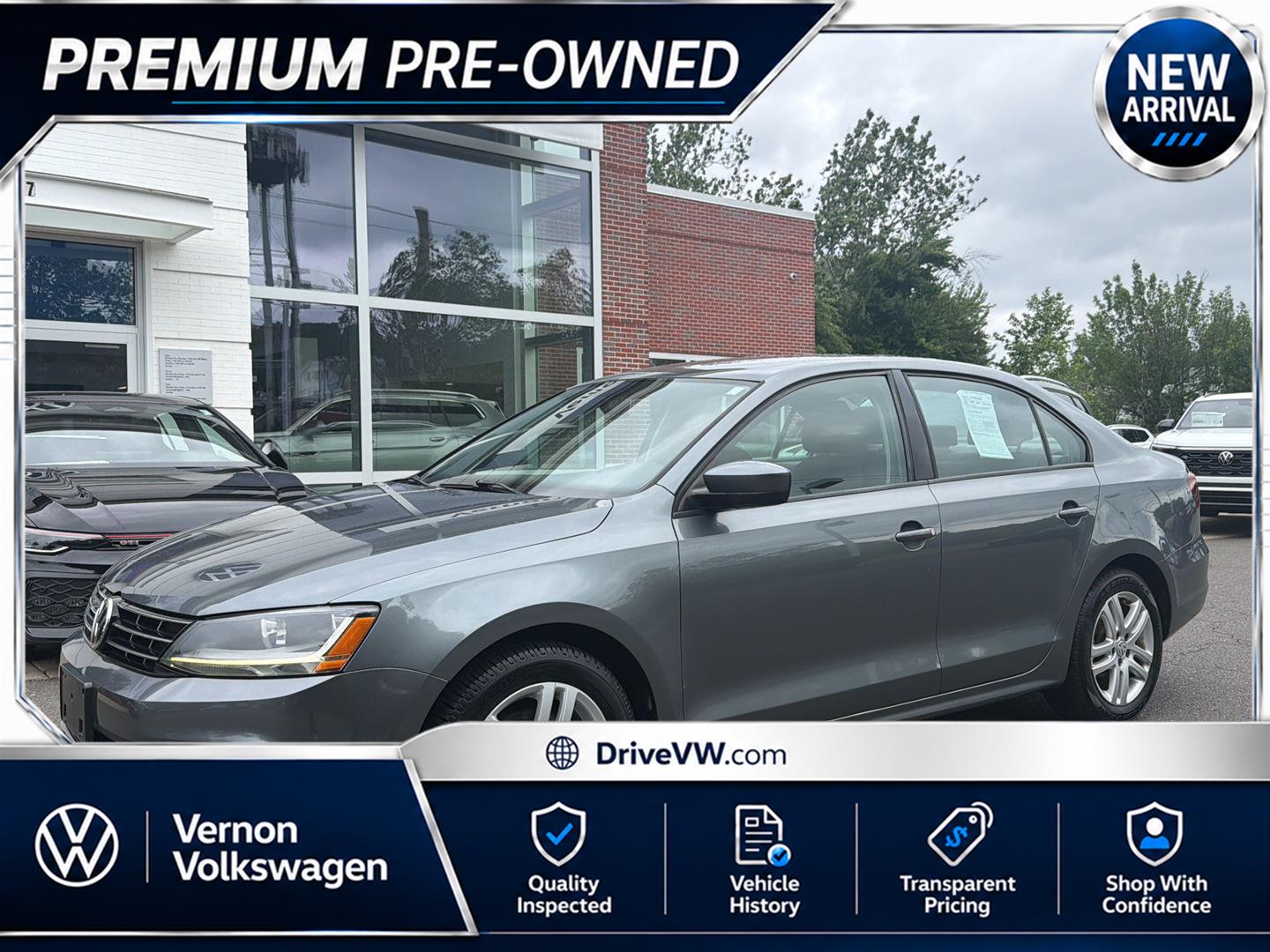 Platinum Gray Metallic 2018 Volkswagen Jetta Sedan Front-Wheel Drive Automatic