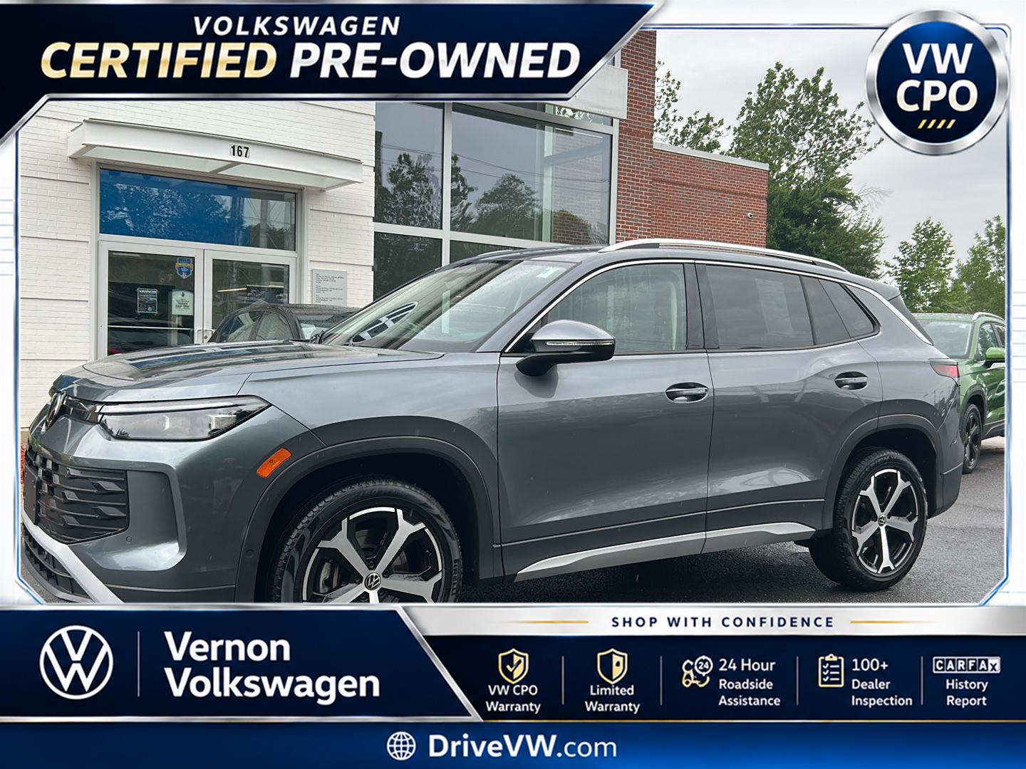 Platinum Gray Metallic 2025 Volkswagen Tiguan SUV / Crossover All-Wheel Drive Automatic