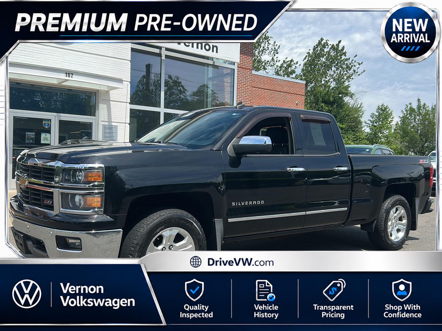 Black 2014 Chevrolet Silverado 1500 Pickup Truck Four-Wheel Drive 6-Speed Automatic