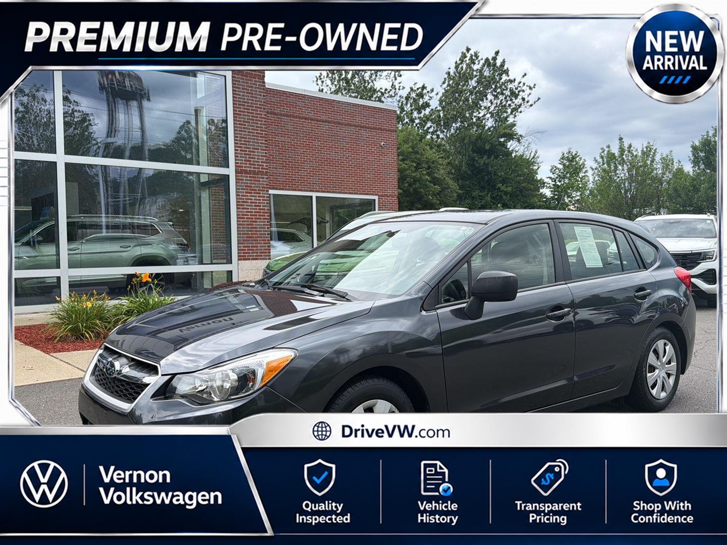 Dark Gray Metallic 2014 Subaru Impreza Hatchback All-Wheel Drive Manual