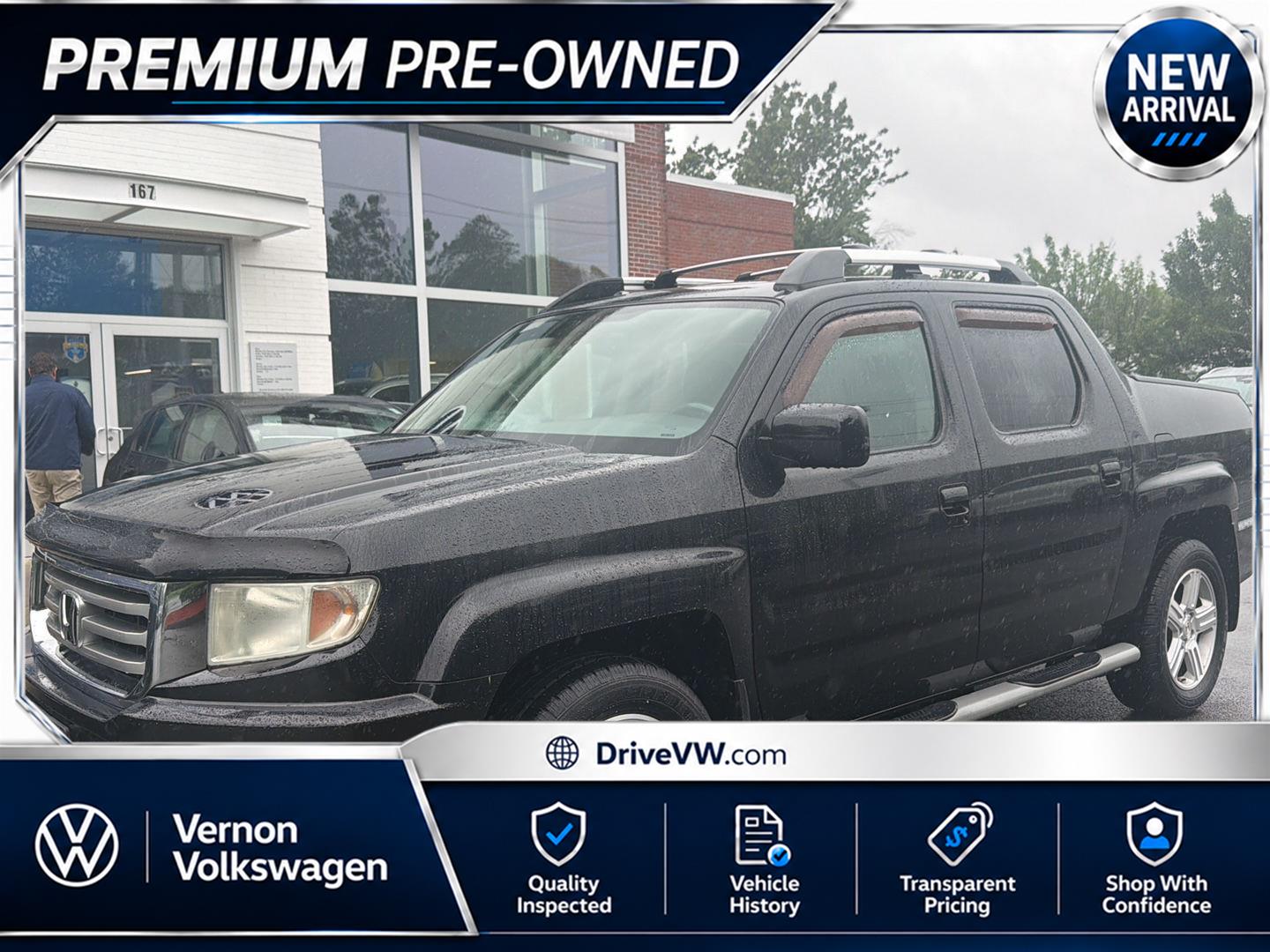 Crystal Black Pearl 2013 Honda Ridgeline Pickup Truck Four-Wheel Drive Automatic
