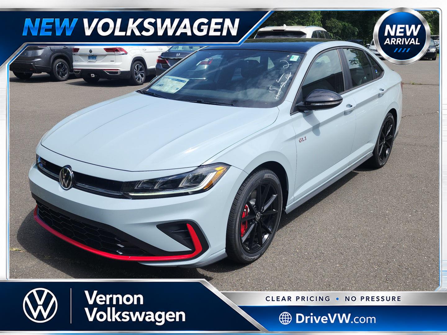 Monument Gray w/Deep Black Roof 2026 Volkswagen Jetta GLI Sedan Front-Wheel Drive Automatic