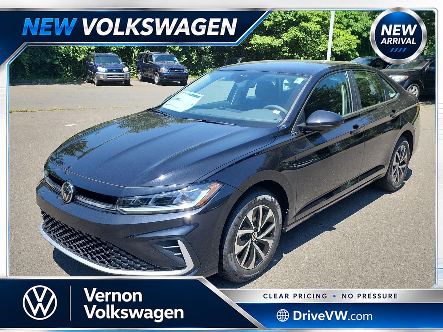 Deep Black Pearl 2026 Volkswagen Jetta Sedan Front-Wheel Drive Automatic