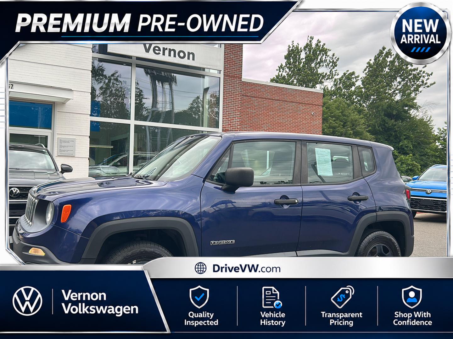 Jetset Blue 2016 Jeep Renegade SUV / Crossover Four-Wheel Drive 6-Speed Manual