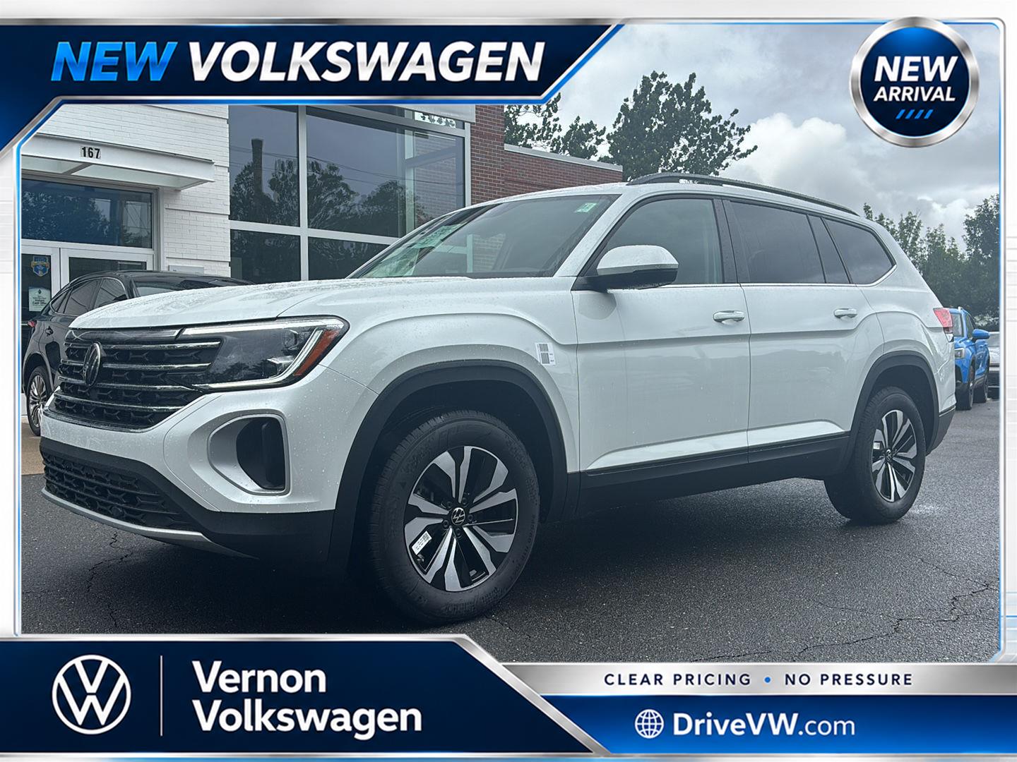 Opal White Pearl 2026 Volkswagen Atlas SUV / Crossover All-Wheel Drive Automatic