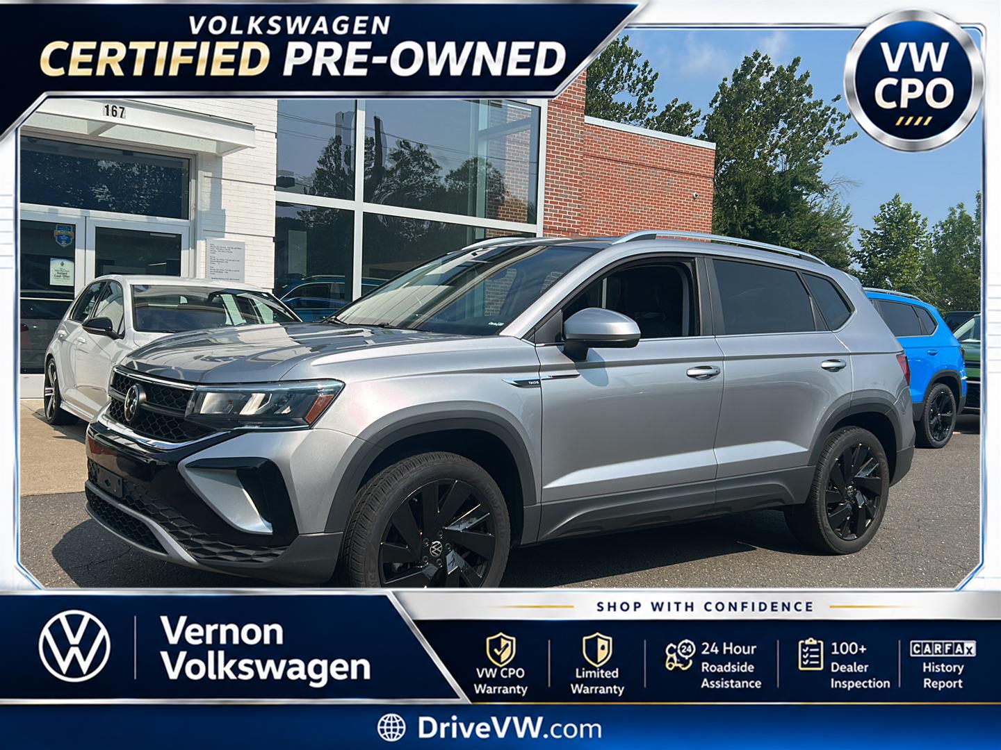 Pyrite Silver Metallic 2023 Volkswagen Taos SUV / Crossover All-Wheel Drive Automatic