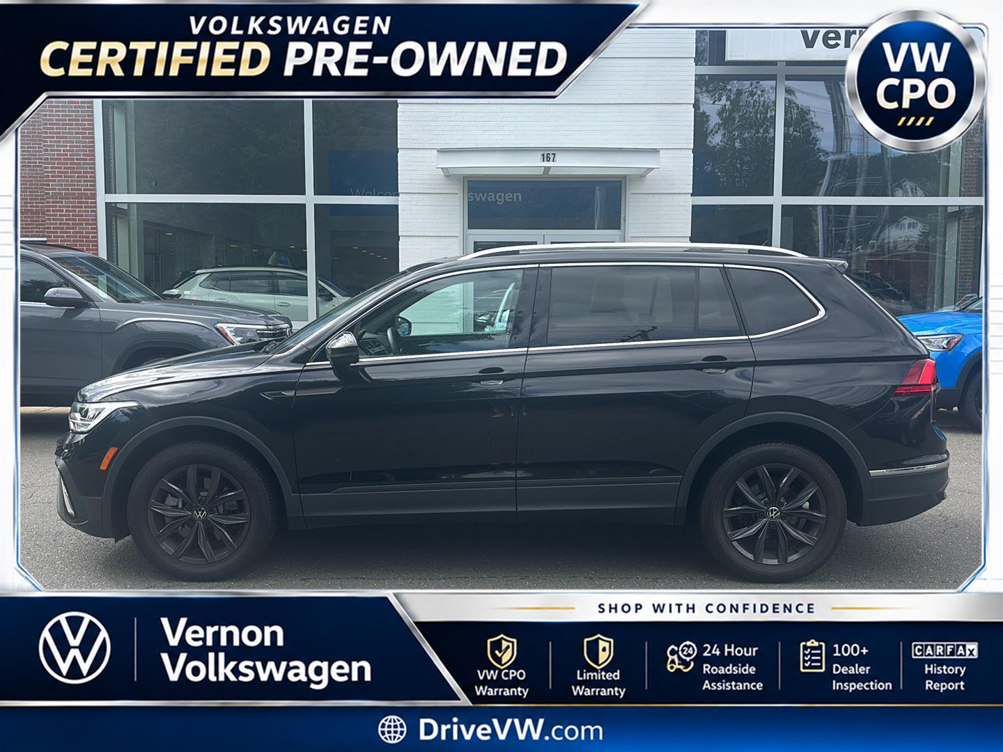Deep Black Pearl 2024 Volkswagen Tiguan SUV / Crossover All-Wheel Drive Automatic