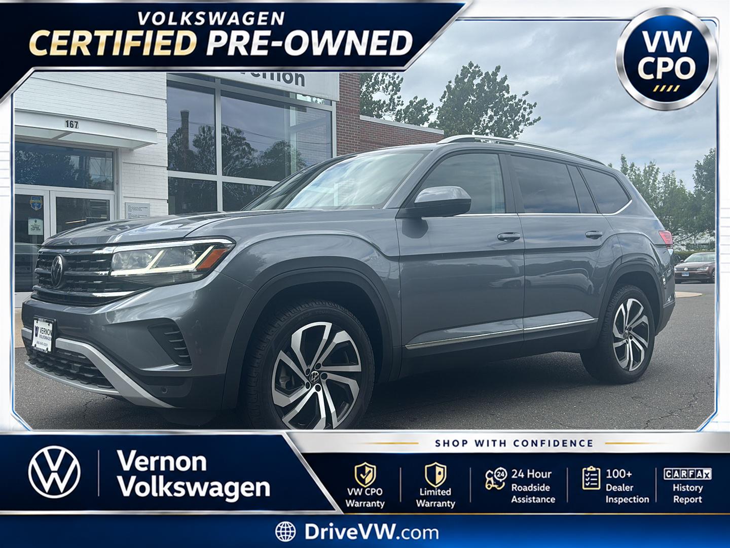 Platinum Gray Metallic 2023 Volkswagen Atlas Automatic