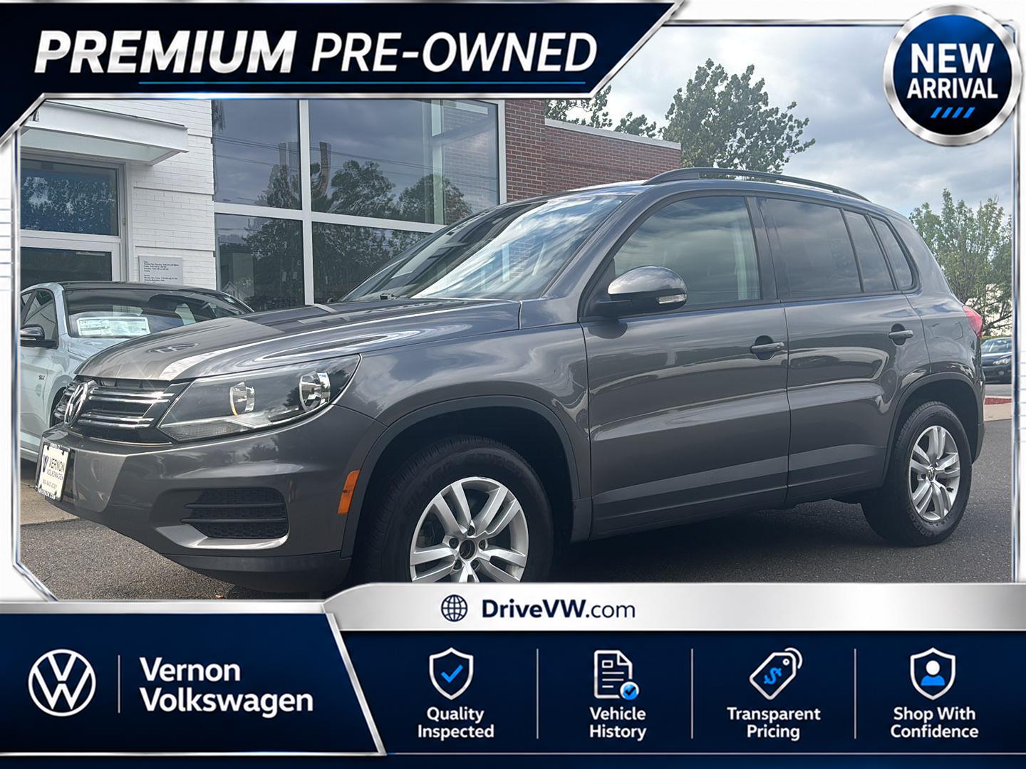 Pepper Gray Metallic 2016 Volkswagen Tiguan SUV / Crossover Front-Wheel Drive Automatic