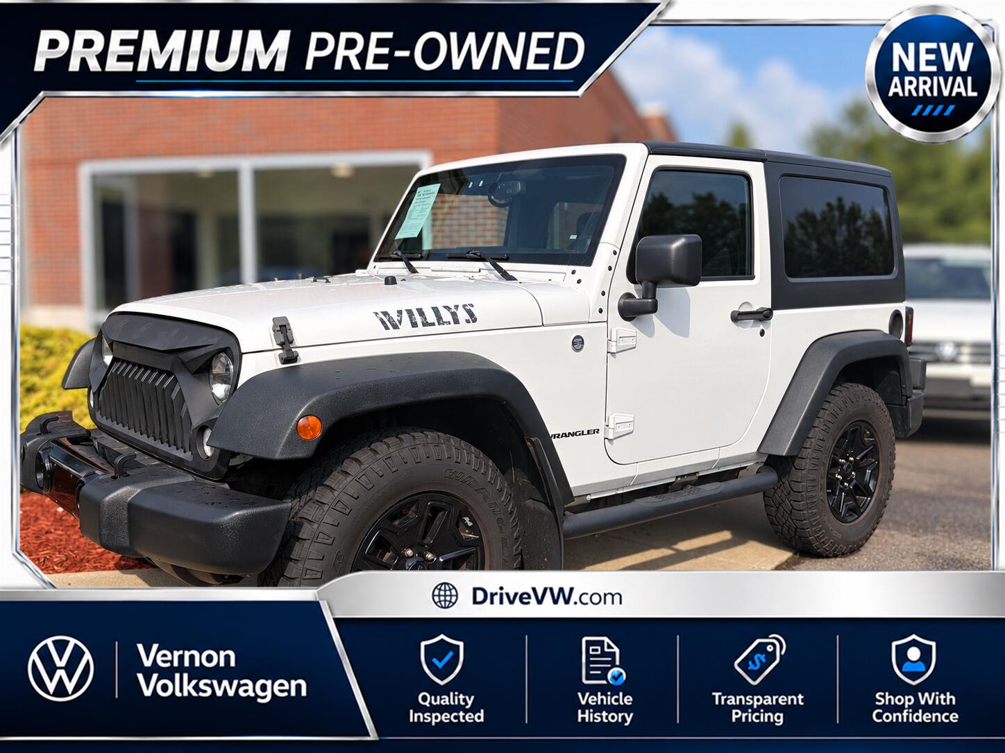Bright White Clearcoat 2014 Jeep Wrangler SUV / Crossover Four-Wheel Drive 5-Speed Automatic