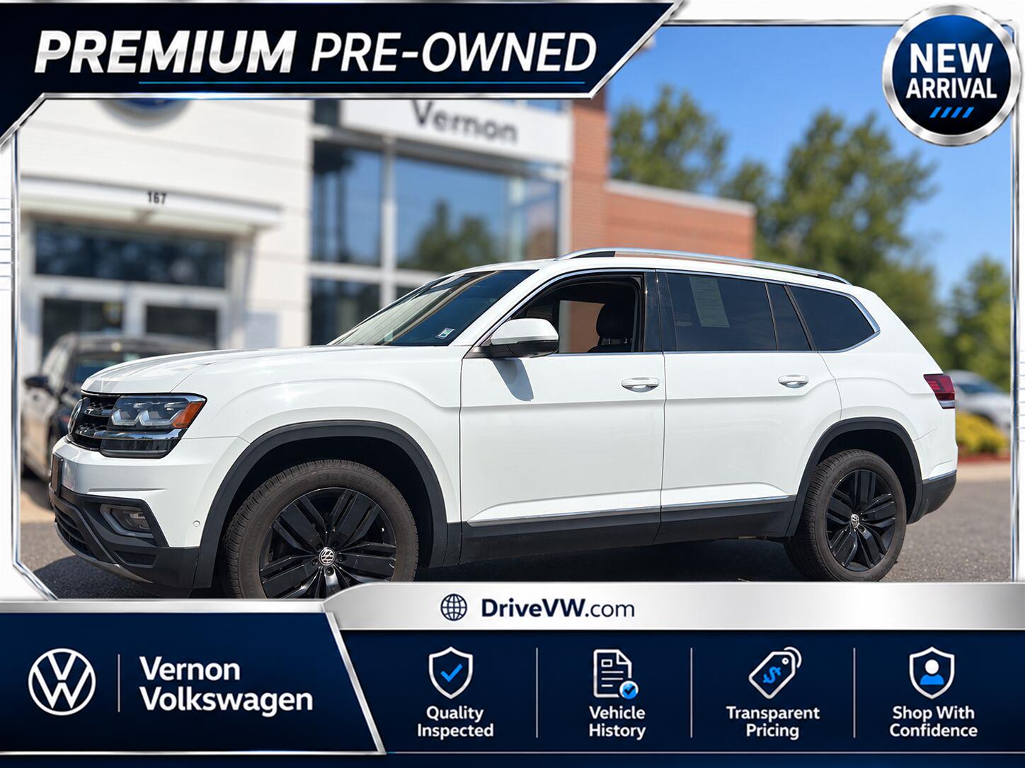 Pure White 2018 Volkswagen Atlas SUV / Crossover All-Wheel Drive Automatic