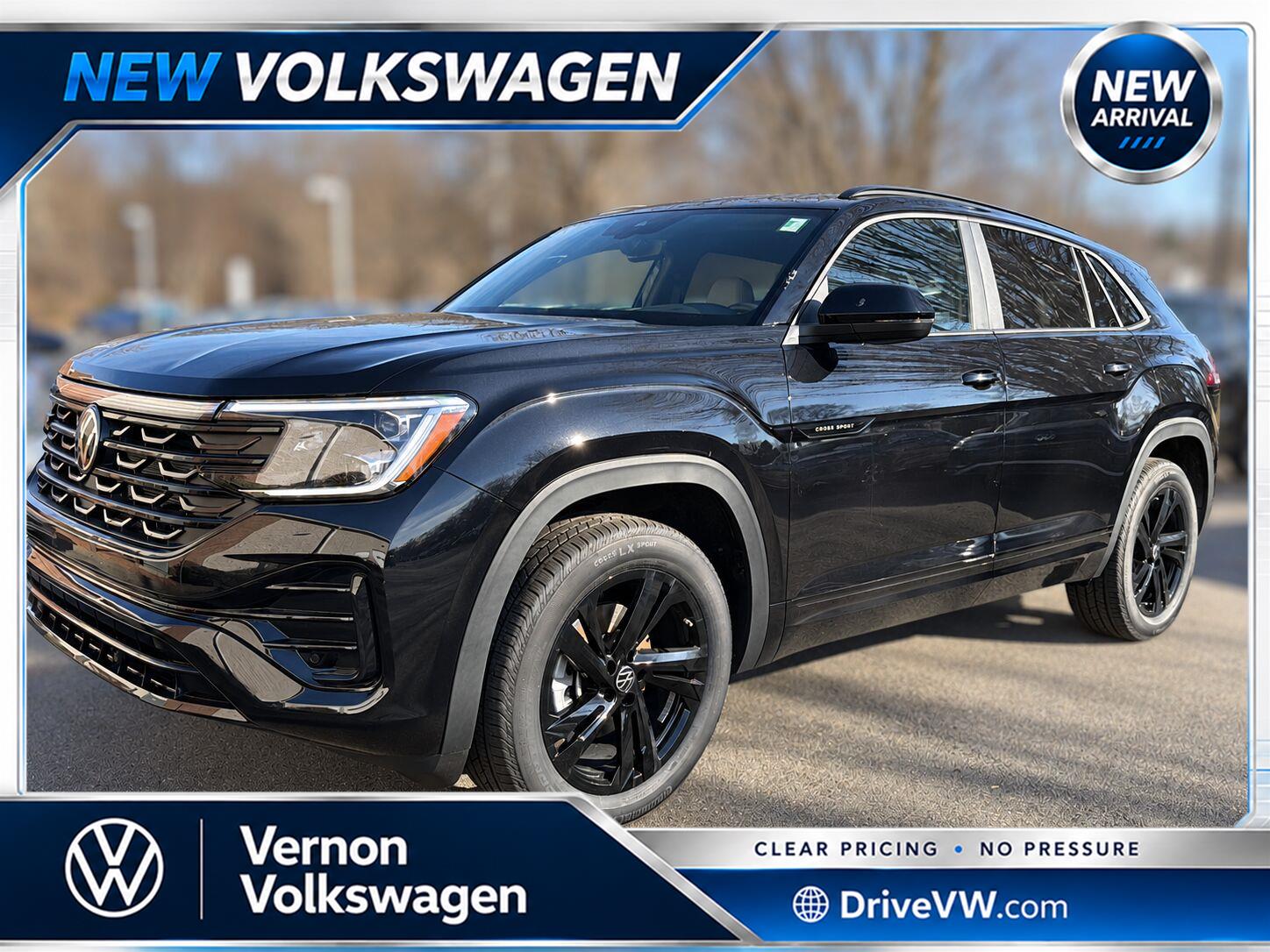 Deep Black Pearl 2026 Volkswagen Atlas Cross Sport SUV / Crossover All-Wheel Drive Automatic