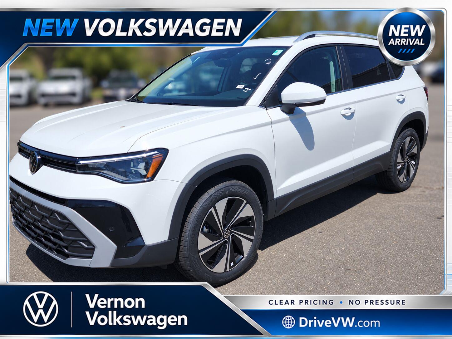 Pure White 2026 Volkswagen Taos SUV / Crossover All-Wheel Drive Automatic