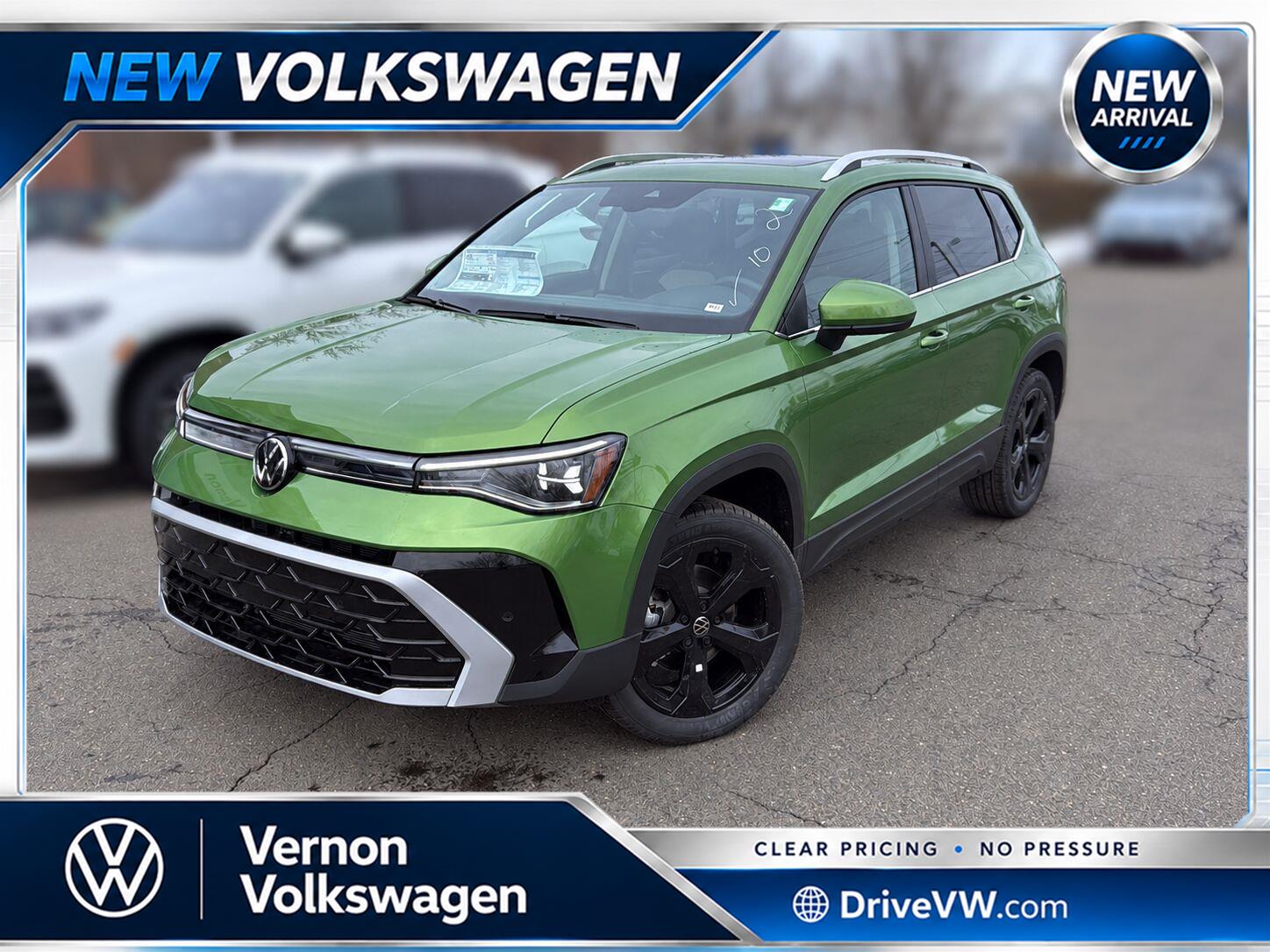 Bright Moss Green Metallic 2026 Volkswagen Taos SUV / Crossover All-Wheel Drive Automatic