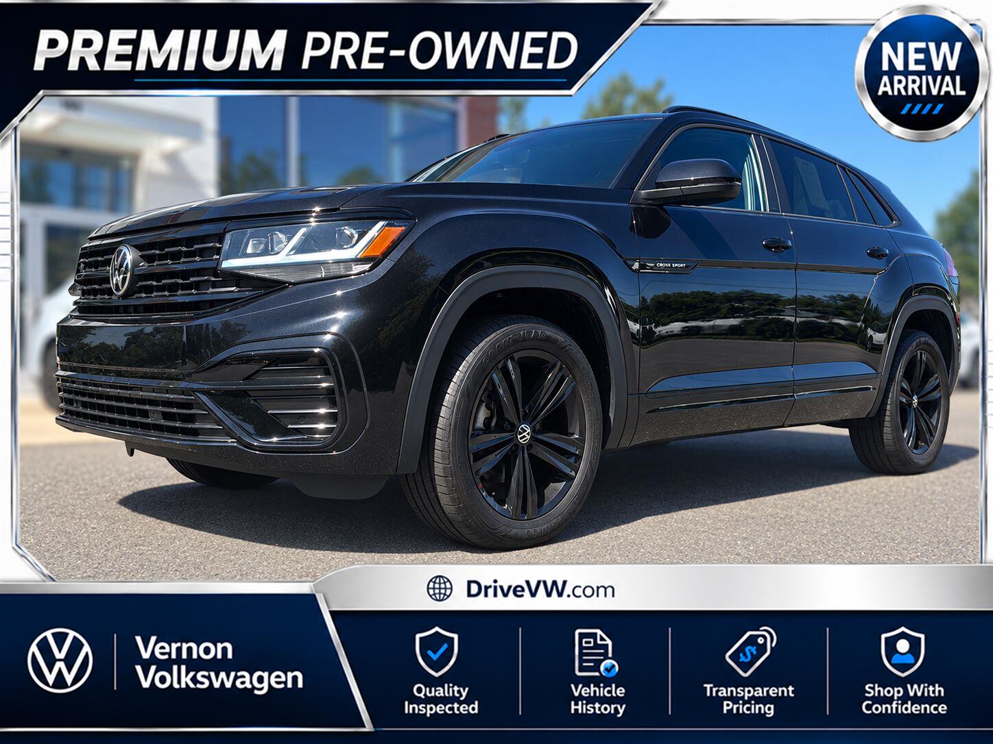 Deep Black Pearl 2023 Volkswagen Atlas Cross Sport SUV / Crossover All-Wheel Drive Automatic