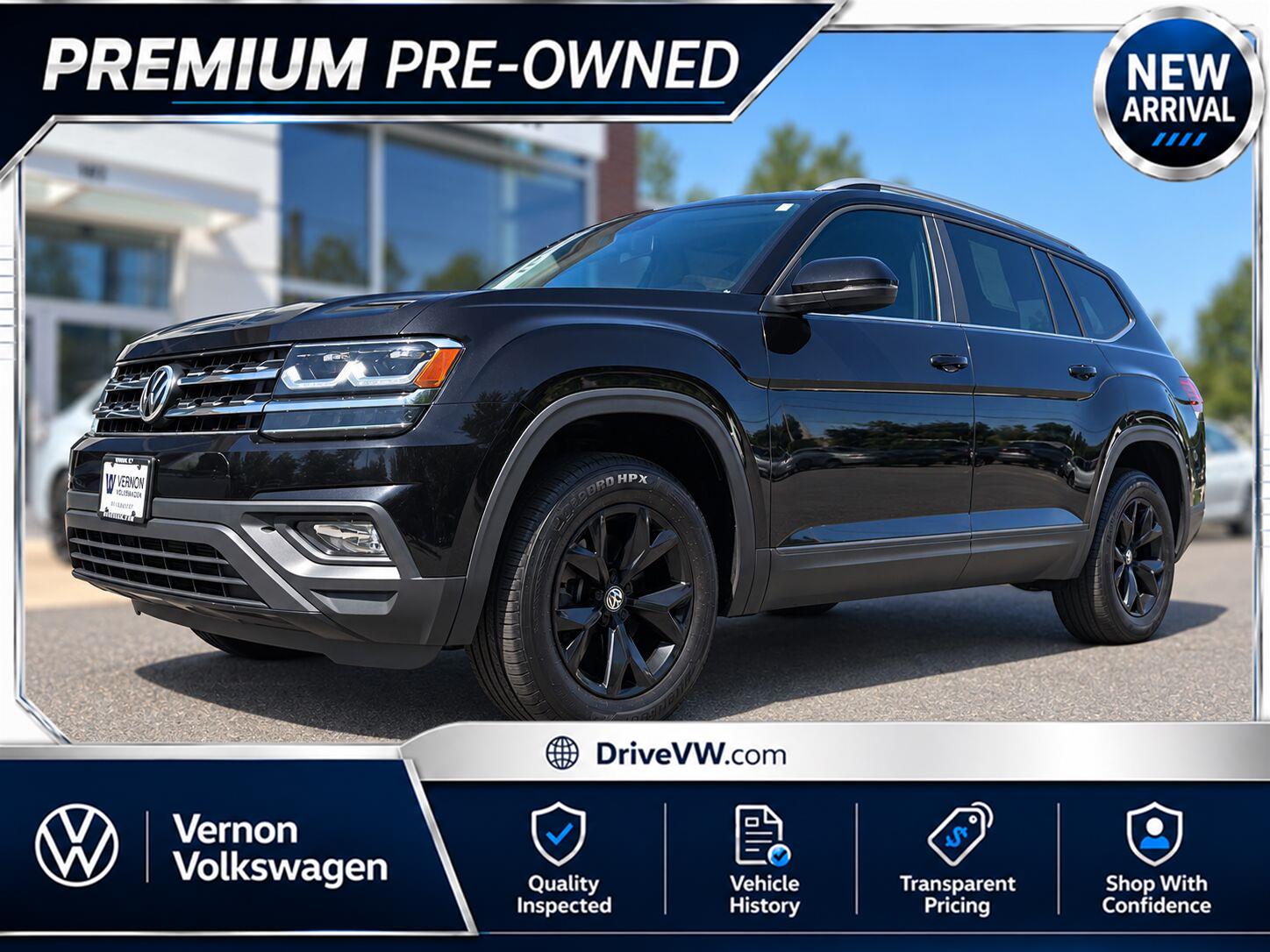 Deep Black Pearl 2019 Volkswagen Atlas SUV / Crossover All-Wheel Drive Automatic