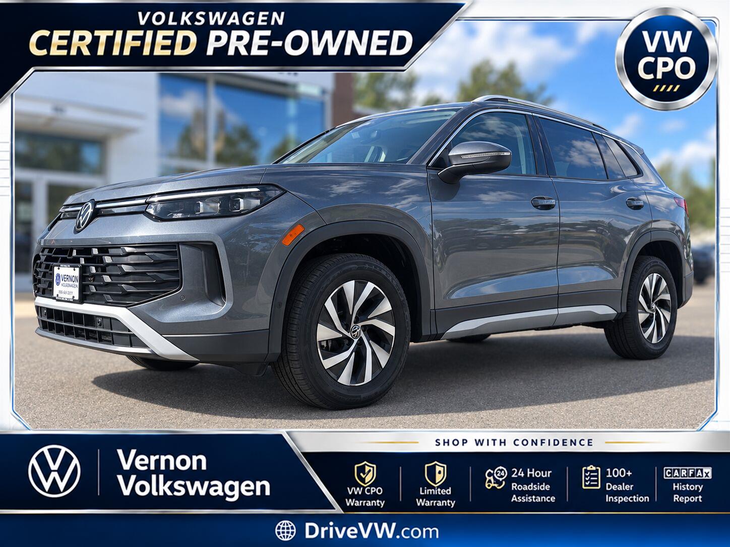 Platinum Gray Metallic 2025 Volkswagen Tiguan SUV / Crossover All-Wheel Drive Automatic