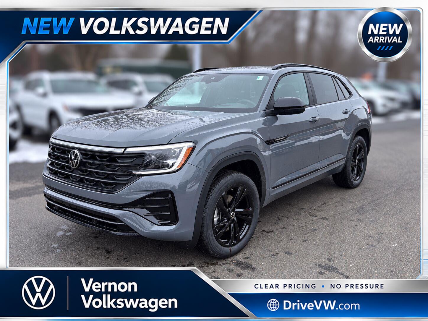 Pure Gray 2026 Volkswagen Atlas Cross Sport SUV / Crossover All-Wheel Drive Automatic
