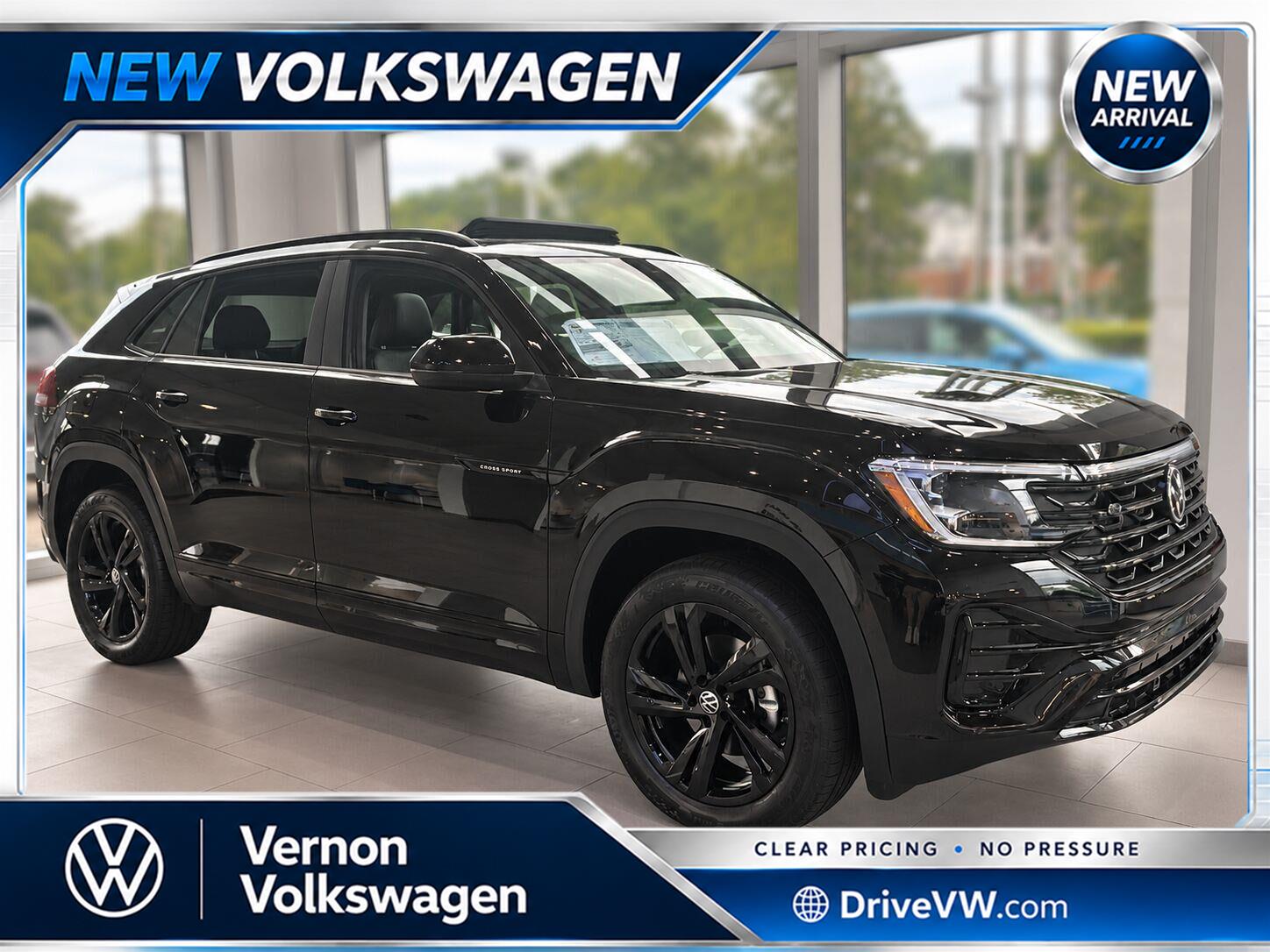 Deep Black Pearl 2026 Volkswagen Atlas Cross Sport SUV / Crossover All-Wheel Drive Automatic