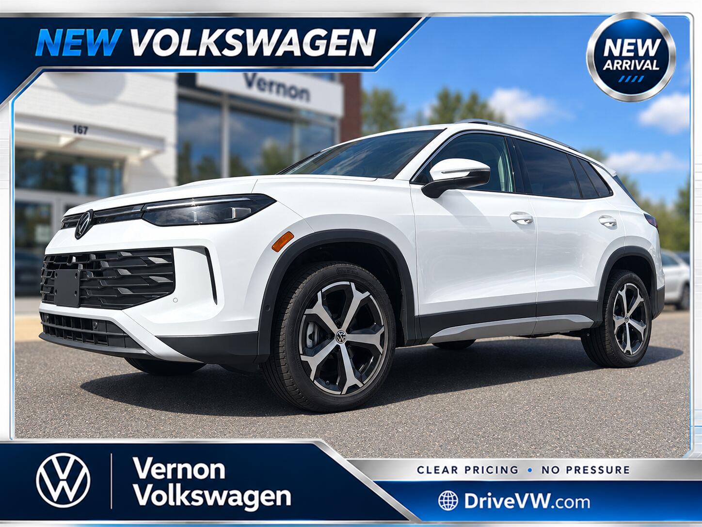 Pure White 2026 Volkswagen Tiguan SUV / Crossover All-Wheel Drive Automatic