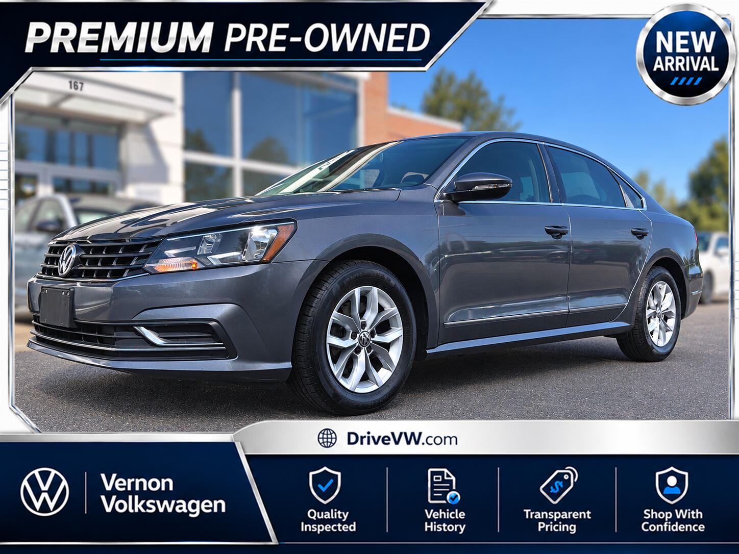 Platinum Gray Metallic 2017 Volkswagen Passat Sedan Front-Wheel Drive Automatic