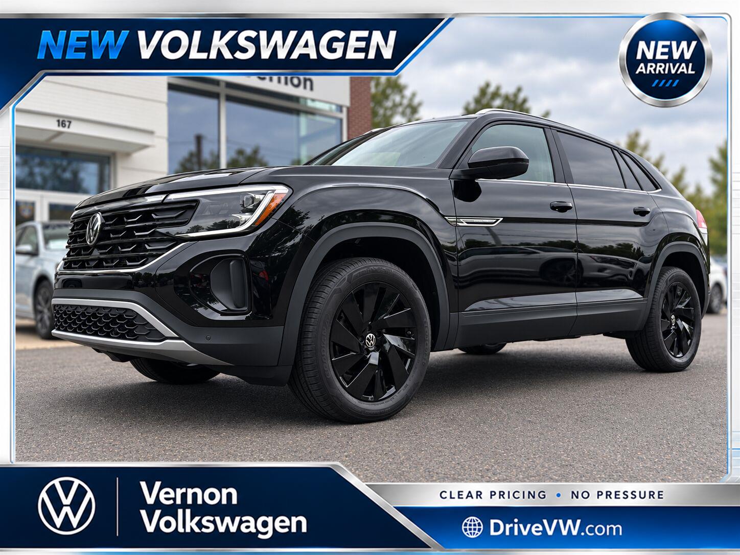 Deep Black Pearl 2026 Volkswagen Atlas Cross Sport SUV / Crossover All-Wheel Drive Automatic