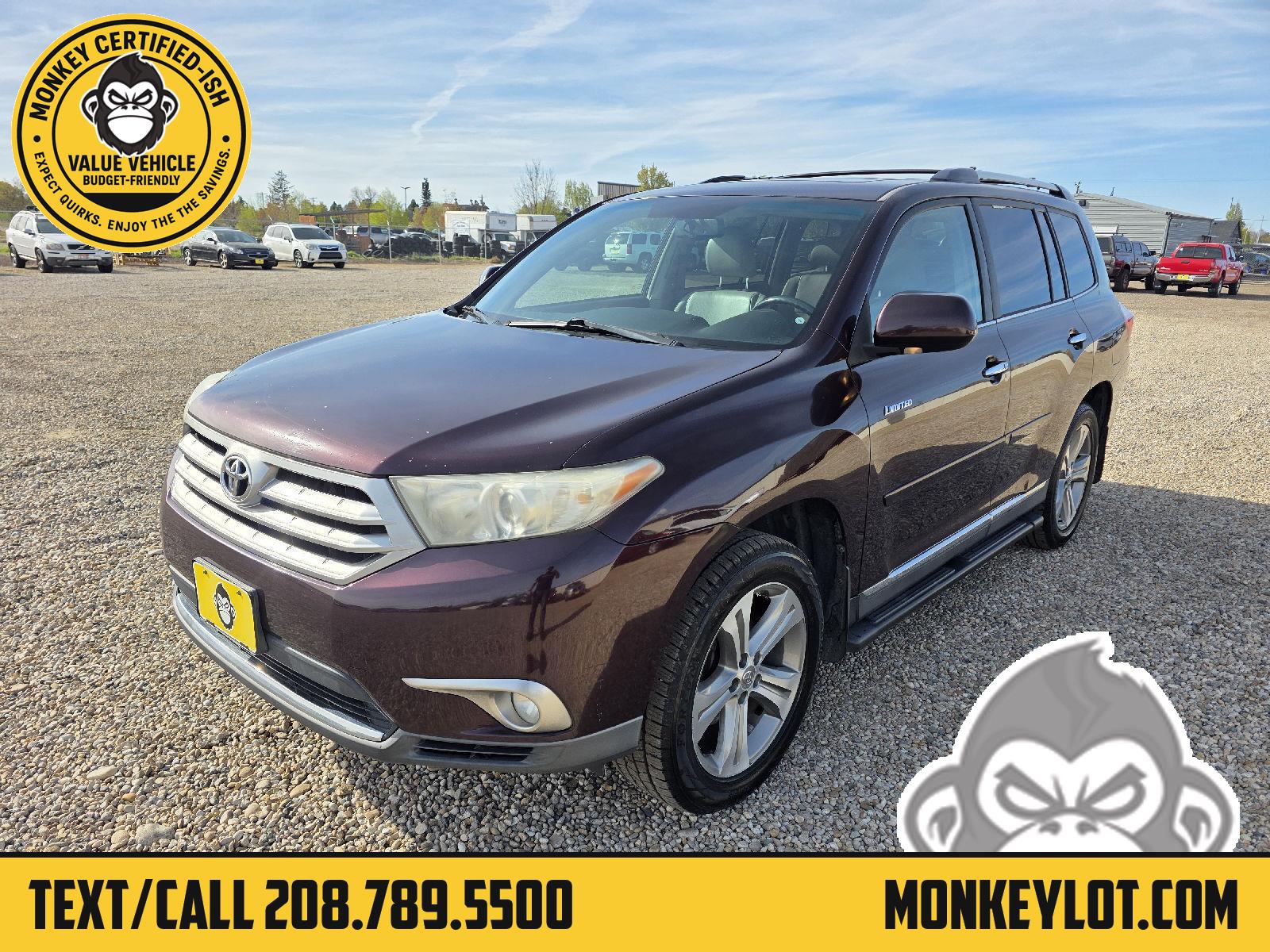 Red (Sizzling Crimson Mica) 2011 Toyota Highlander Limited 4WD SUV / Crossover All-Wheel Drive Automatic