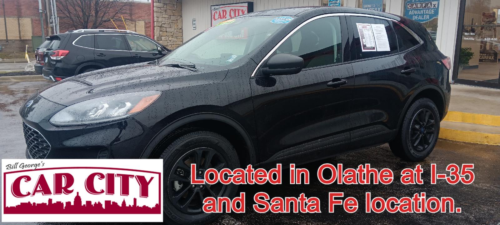 Agate Black Metallic 2022 Ford Escape SE AWD SUV / Crossover All-Wheel Drive Automatic