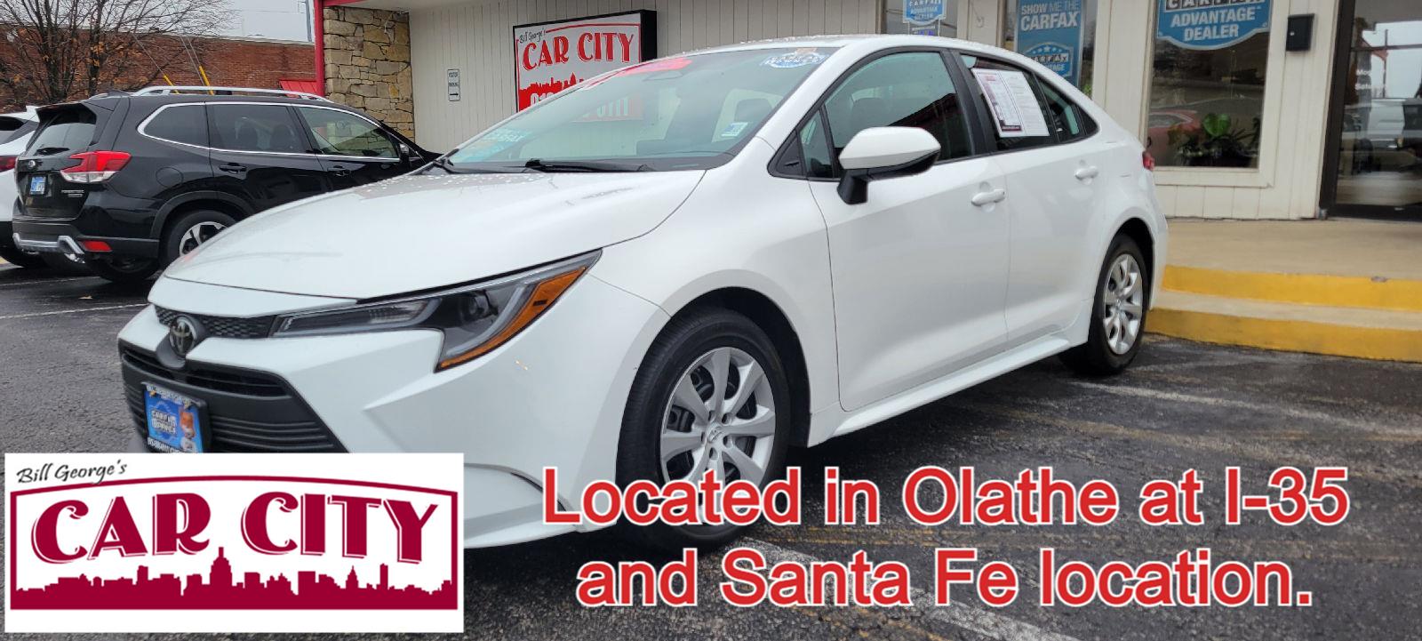 Ice Cap 2024 Toyota Corolla LE FWD Sedan Front-Wheel Drive Continuously Variable Transmission