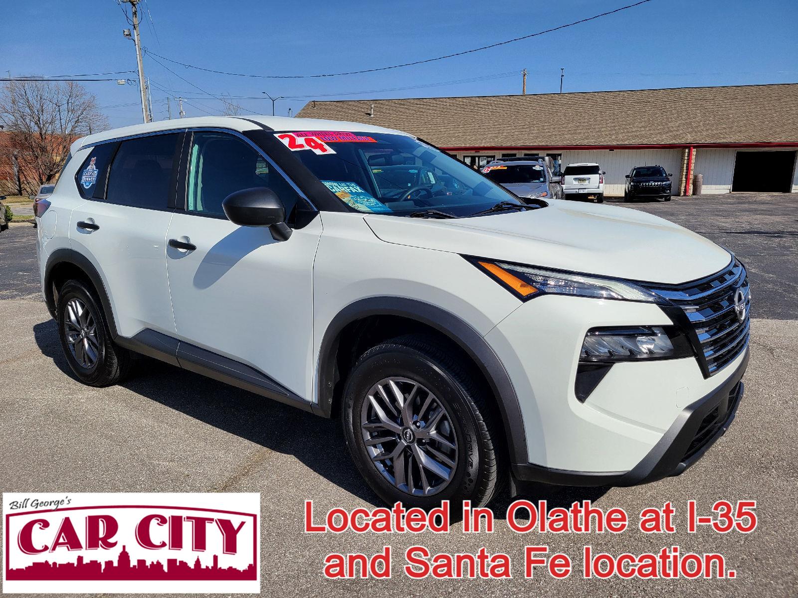 Glacier White 2024 Nissan Rogue S AWD SUV / Crossover All-Wheel Drive Automatic