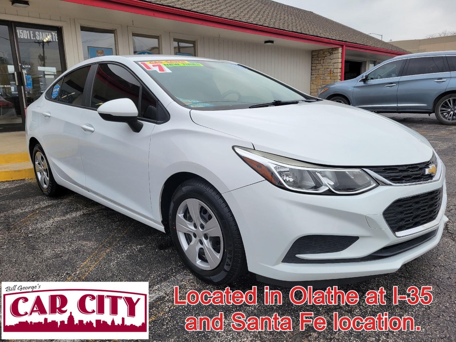 Summit White 2017 Chevrolet Cruze LS Sedan FWD Sedan Front-Wheel Drive Automatic