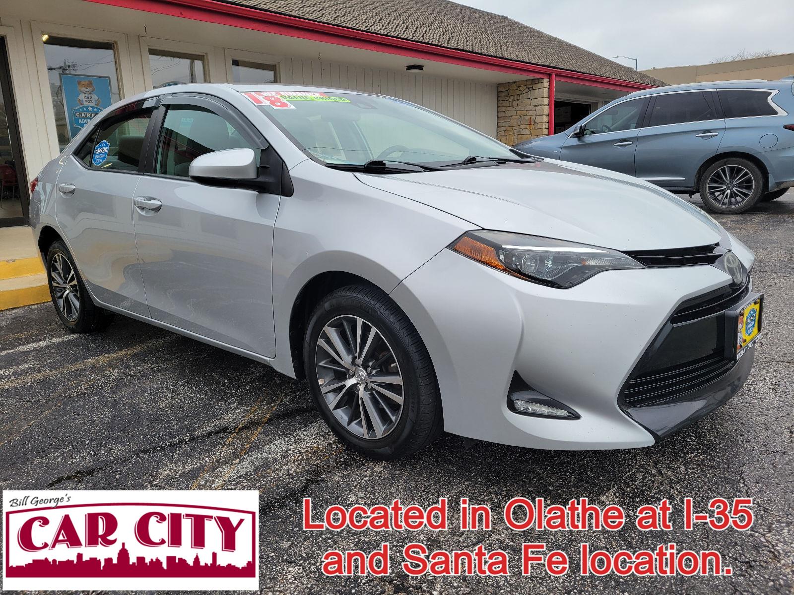 Classic Silver Metallic 2018 Toyota Corolla LE Sedan Front-Wheel Drive Automatic