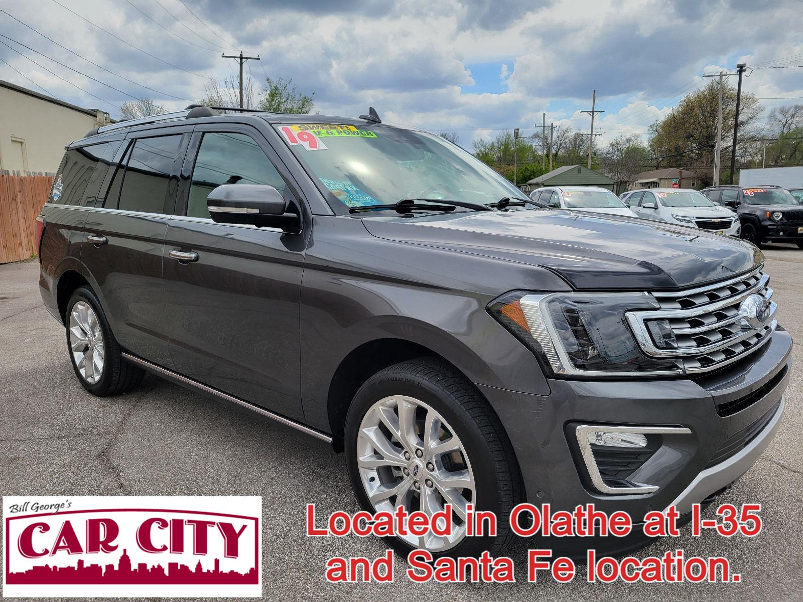 Agate Black Metallic 2019 Ford Expedition Limited 4WD SUV / Crossover Four-Wheel Drive Automatic