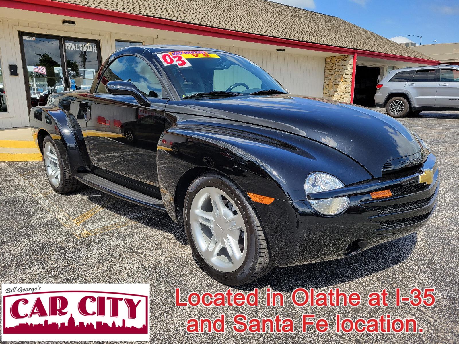 Black 2003 Chevrolet SSR LS RWD Convertible Rear-Wheel Drive Automatic