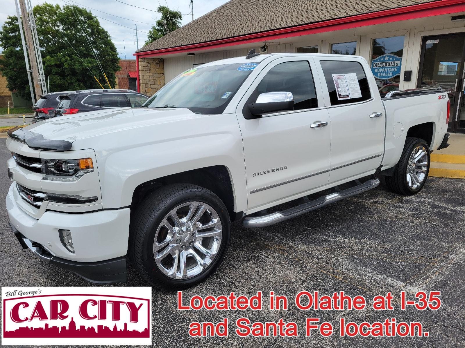 Summit White 2017 Chevrolet Silverado 1500 Pickup Truck Four-Wheel Drive Automatic