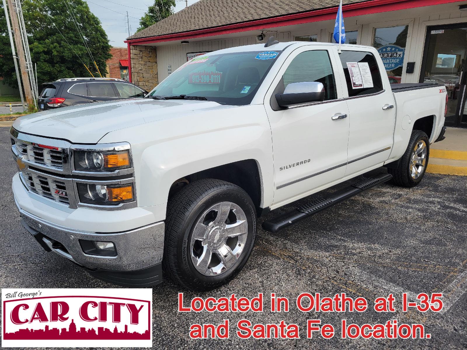 White Diamond Tricoat 2015 Chevrolet Silverado 1500 Pickup Truck Four-Wheel Drive Automatic