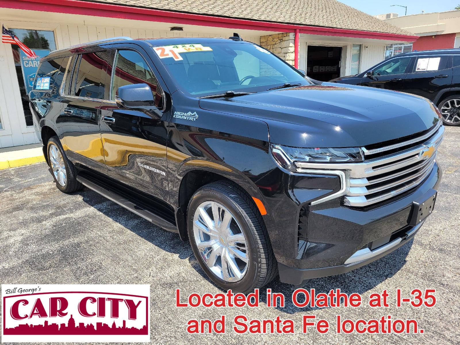 Black 2021 Chevrolet Suburban SUV / Crossover Four-Wheel Drive Automatic