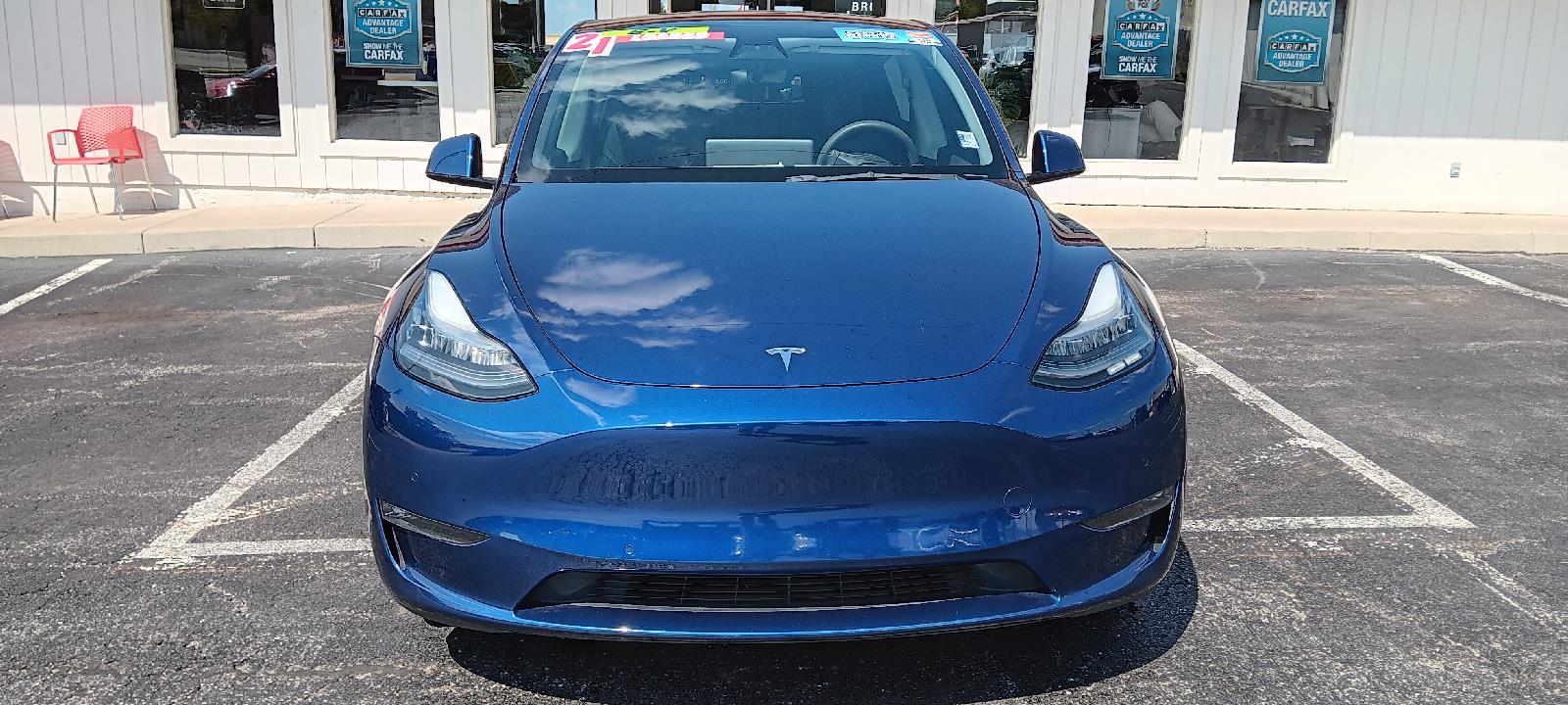 Used 2021 Tesla Model Y Standard Range with VIN 5YJYGDED2MF107303 for sale in Kansas City