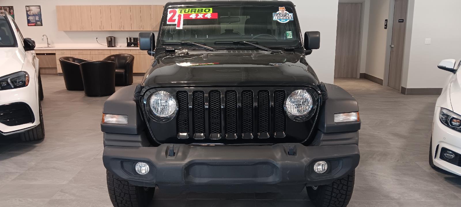 Used 2021 Jeep Wrangler Unlimited Sport S with VIN 1C4HJXDN5MW616553 for sale in Kansas City