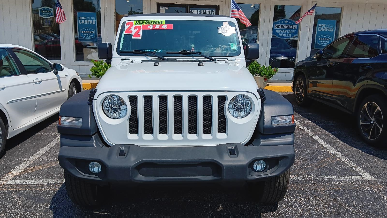 Used 2022 Jeep Wrangler Unlimited Sport S with VIN 1C4HJXDN5NW270196 for sale in Kansas City