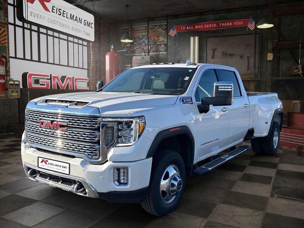 White Frost Tricoat 2021 GMC Sierra 3500HD Pickup Truck Four-Wheel Drive Automatic