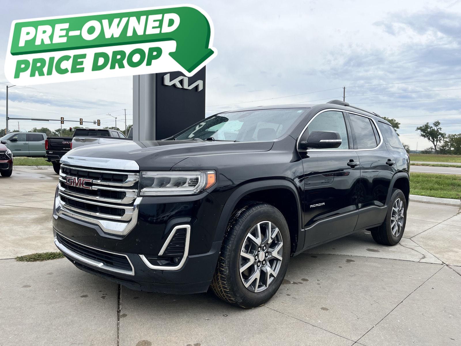 Black (Ebony Twilight Metallic) 2023 GMC Acadia SLT FWD SUV / Crossover Front-Wheel Drive 9-Speed Automatic