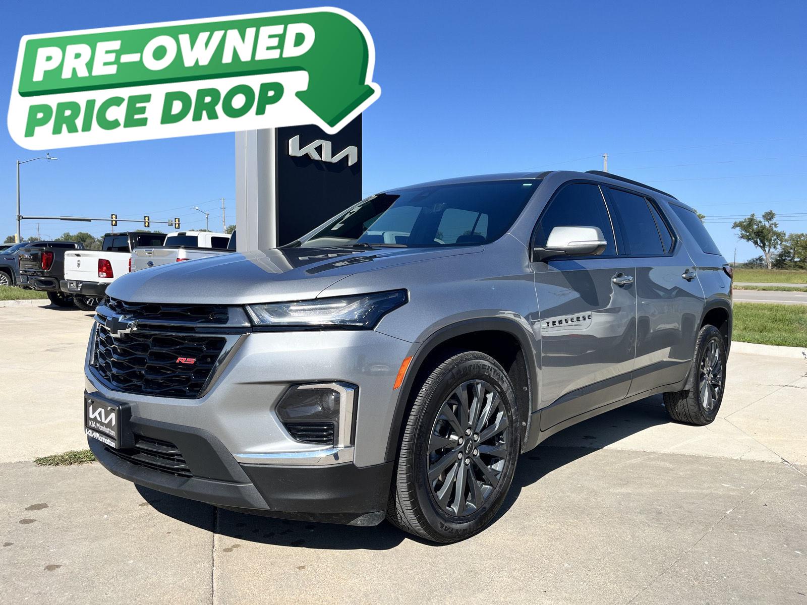 Sterling Gray Metallic 2023 Chevrolet Traverse RS AWD SUV / Crossover Four-Wheel Drive 9-Speed Automatic