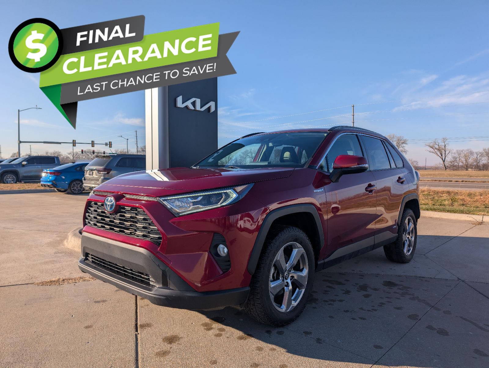 Red (Ruby Flare Pearl) 2021 Toyota RAV4 Hybrid XLE Premium AWD SUV / Crossover All-Wheel Drive Continuously Variable Transmission