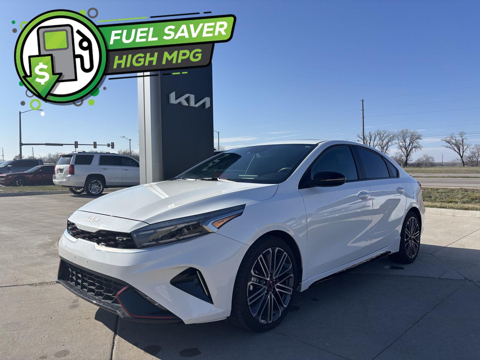 Snow White Pearl 2023 Kia Forte GT FWD Sedan Front-Wheel Drive Manual