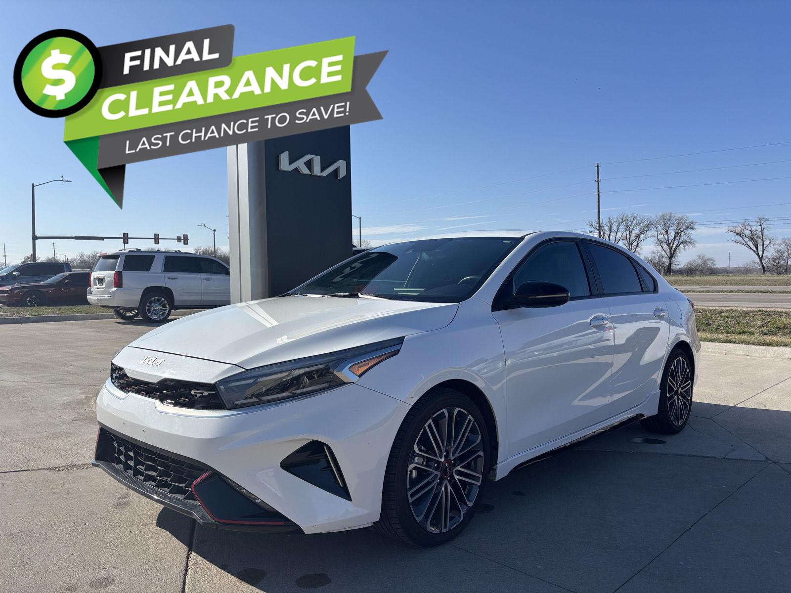 Snow White Pearl 2023 Kia Forte GT FWD Sedan Front-Wheel Drive Manual