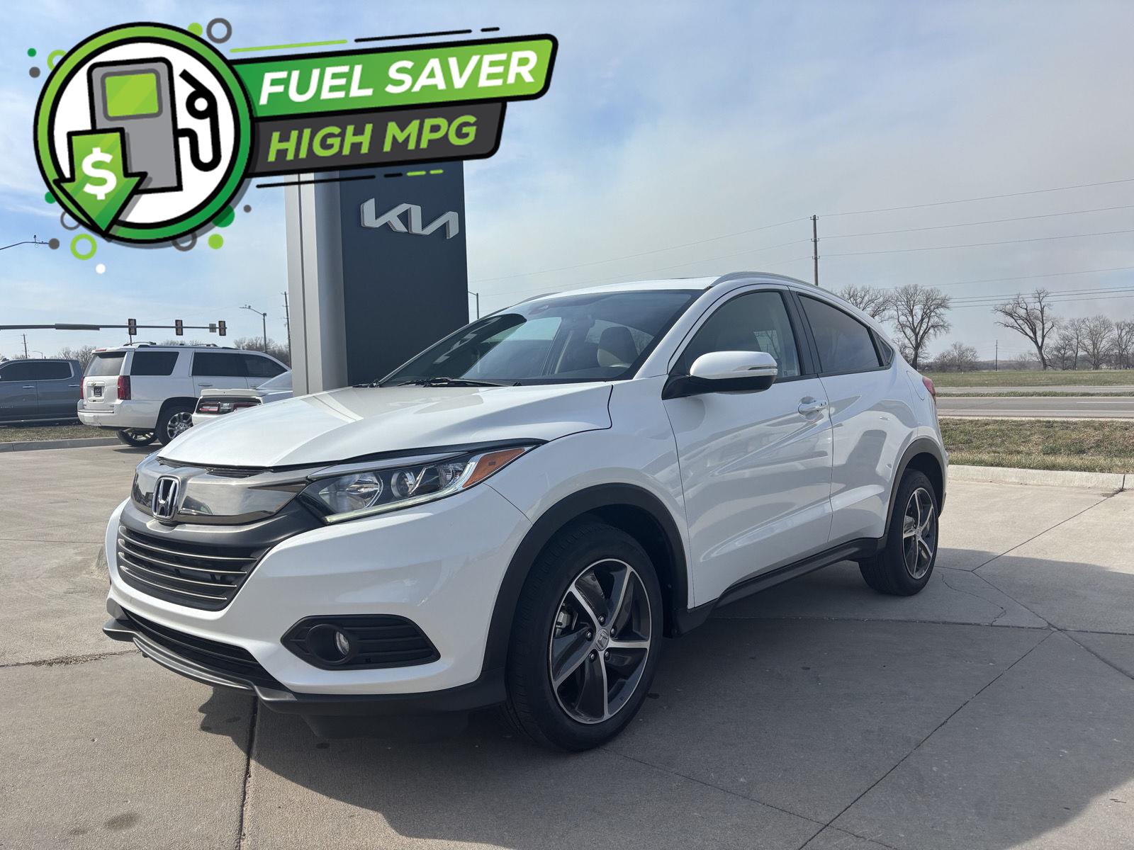 Platinum White Pearl 2021 Honda HR-V EX AWD SUV / Crossover All-Wheel Drive Continuously Variable Transmission