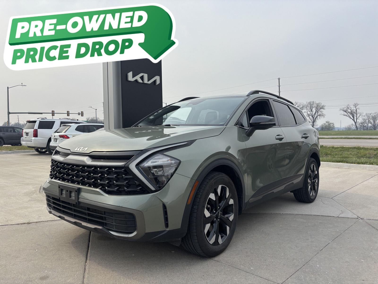 Jungle Green 2023 Kia Sportage X-Line AWD SUV / Crossover All-Wheel Drive Automatic