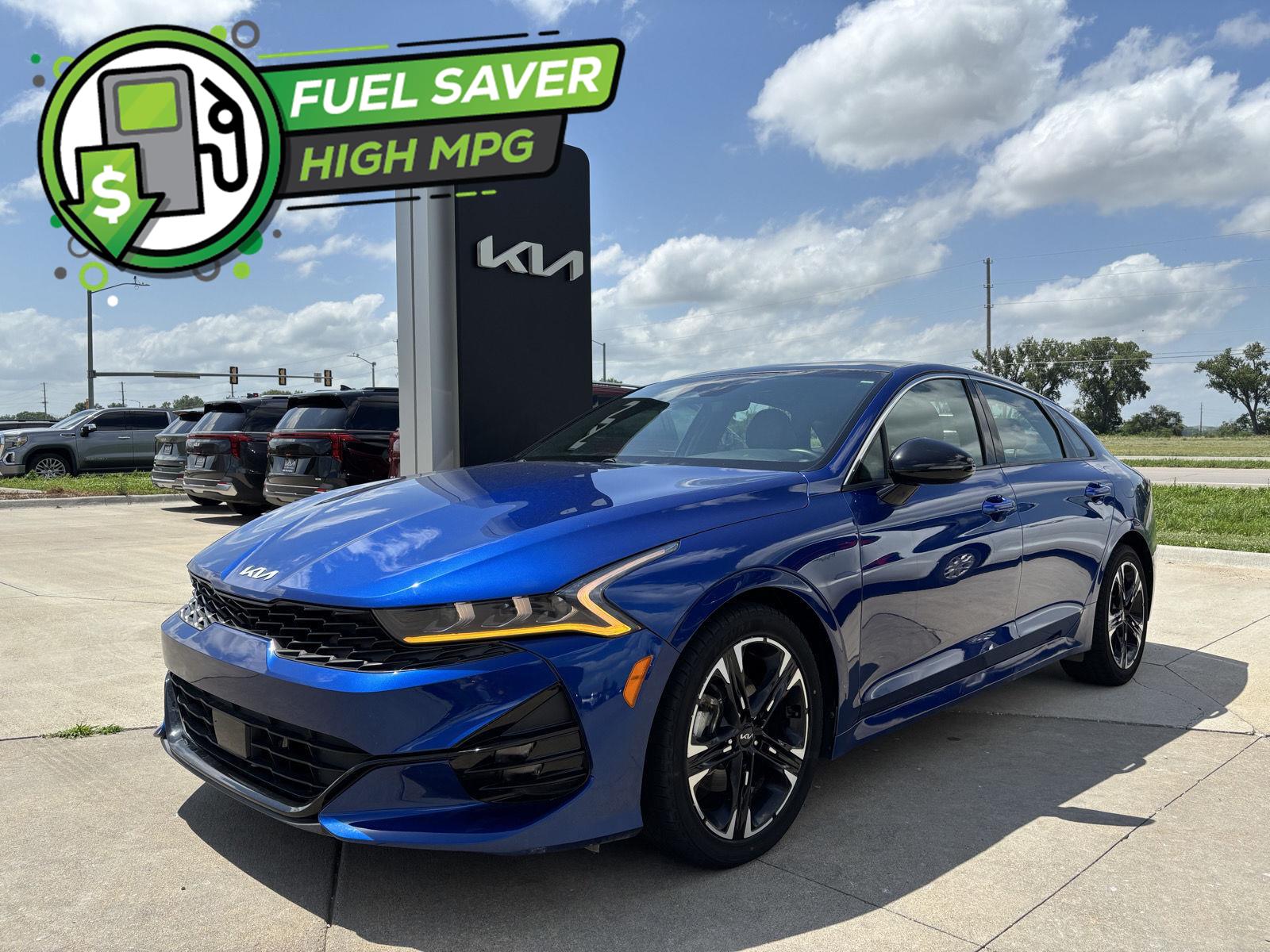 Sapphire Blue 2022 Kia K5 Sedan Front-Wheel Drive Automatic